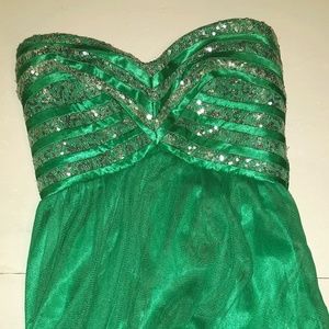 Sequin Hearts Short Prom Dress